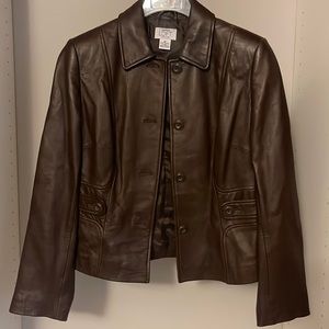 Chocolate Brown Leather Jacket
